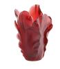Red small tulip vase - Daum